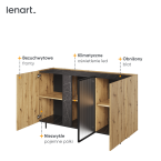 Komoda z oświetleniem MARMO MR-06