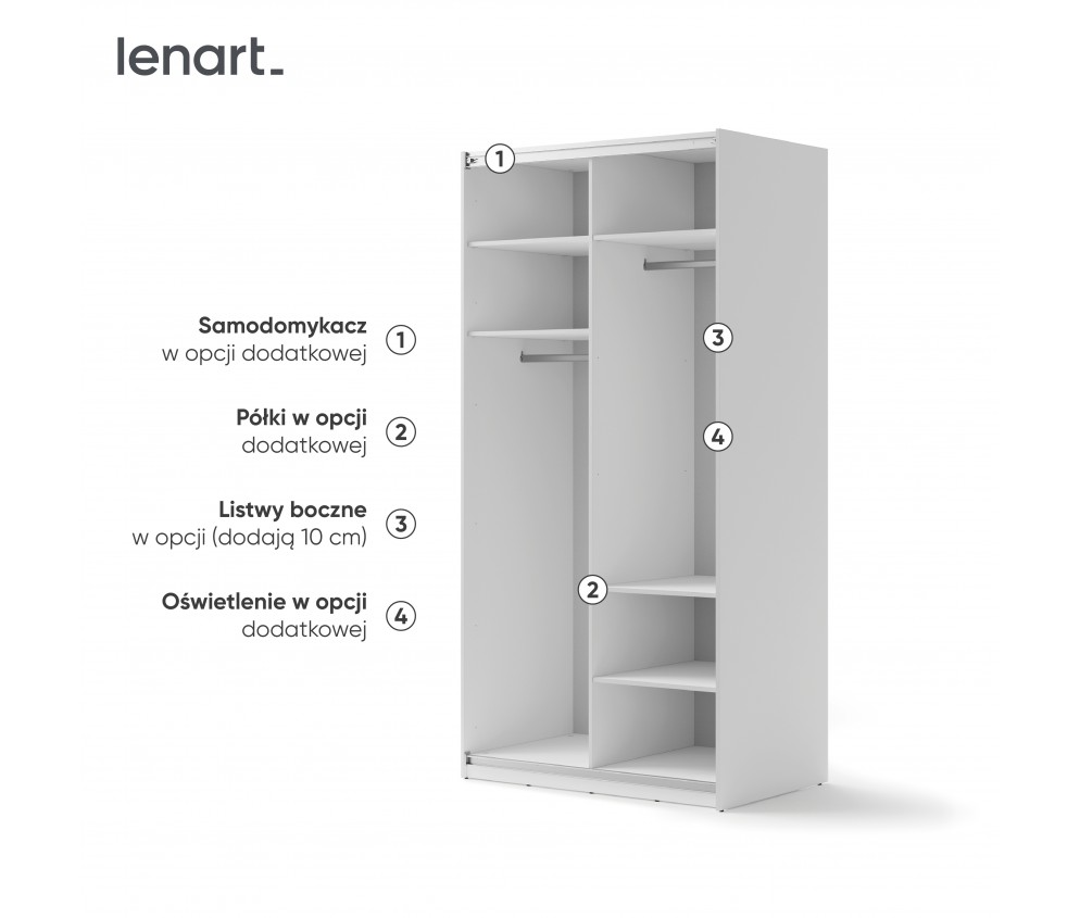 Szafa przesuwna 120 MAXI MX-01