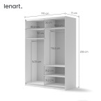 Szafa przesuwna 170 MAXI MX-03