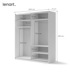 Szafa przesuwna 200 MAXI MX-04