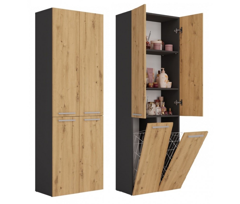 Słupek łazienkowy Nel 2K/DD ANTRACYT ARTISAN