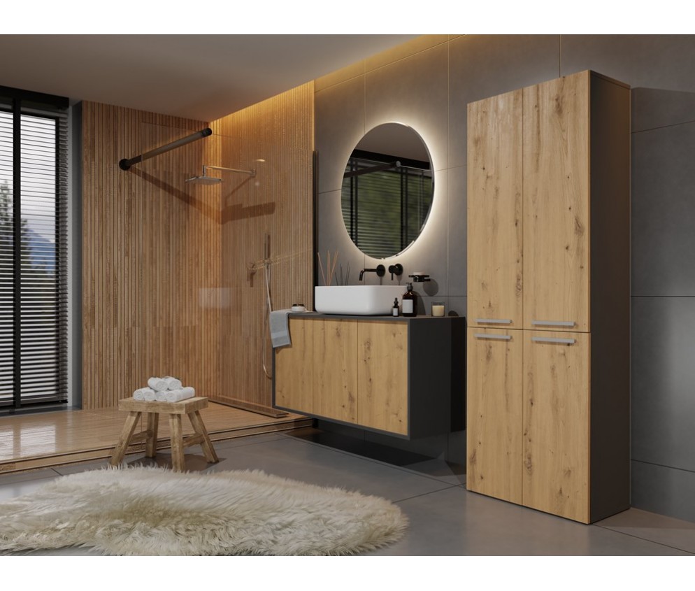 Słupek łazienkowy Nel 2K/DD ANTRACYT ARTISAN