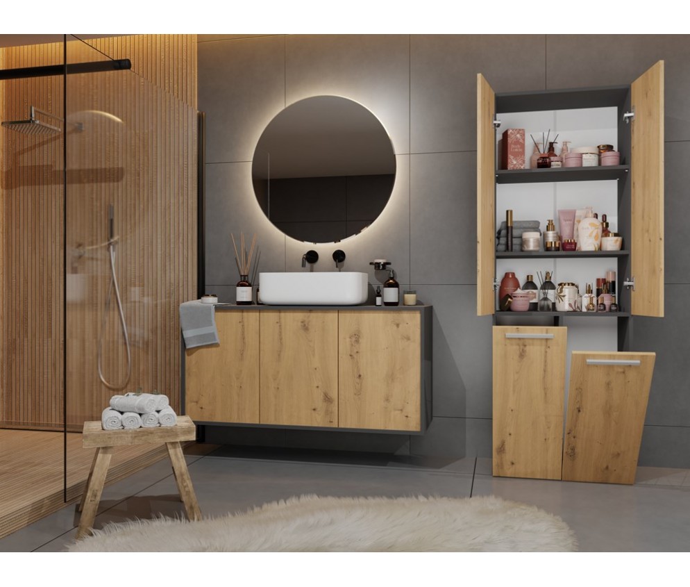 Słupek łazienkowy Nel 1K/DD ANTRACYT ARTISAN