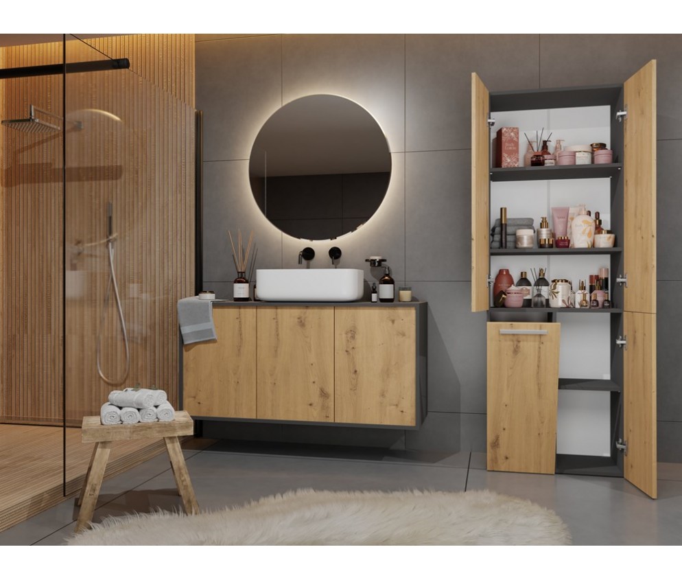 Słupek łazienkowy Nel 1K/DD ANTRACYT ARTISAN