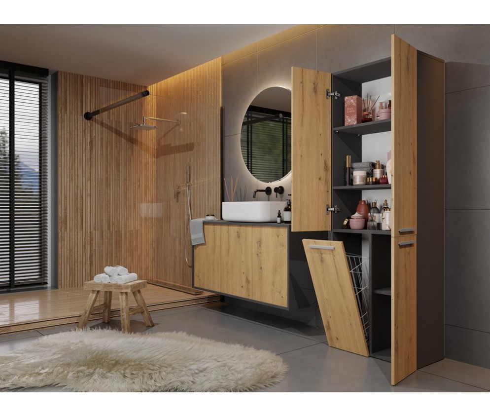 Słupek łazienkowy Nel 1K/DD ANTRACYT ARTISAN