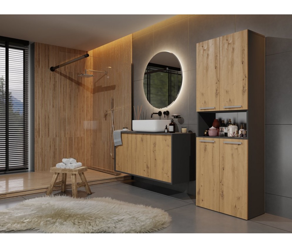 Słupek łazienkowy Nel 1K/DK ANTRACYT ARTISAN