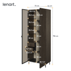 Witryna z oświetleniem PIEMONTE PE-02