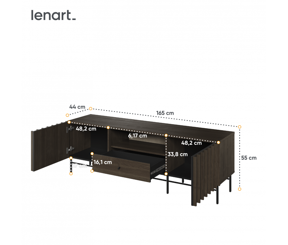 Szafka RTV PIEMONTE PE-03
