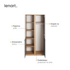 Szafa dzielona PLANO PN-02