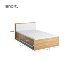 Łóżko 120 ze stelażem PLANO PN-10