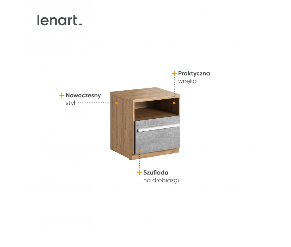 Stolik nocny PLANO PN-09