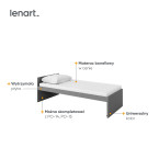 Łóżko górne z materacem POK PO-13