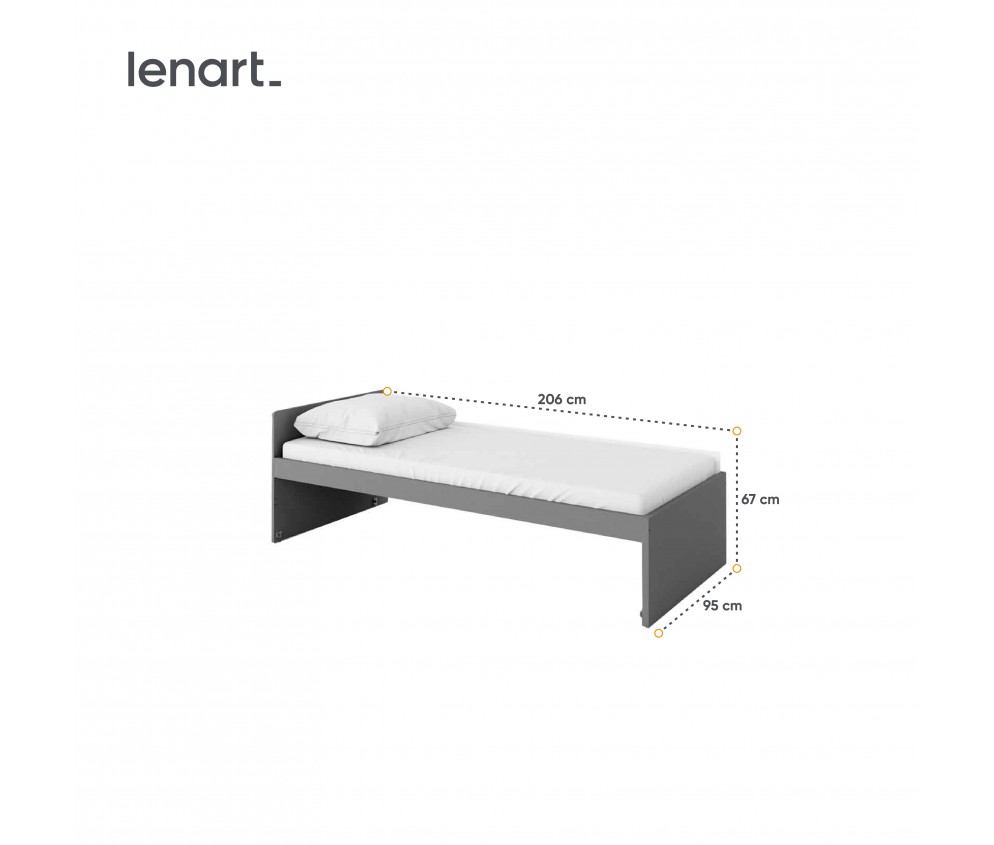 Łóżko górne z materacem POK PO-13