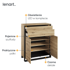 Komoda z oświetleniem QUANT GARDEROBA QG-02