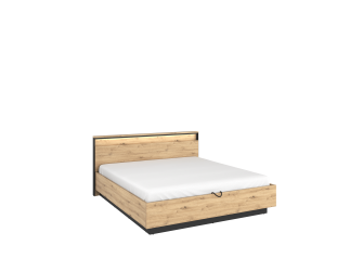 Łóżko z pojemnikiem i oświetleniem QUANT SYPIALNIA QS-02 (160)