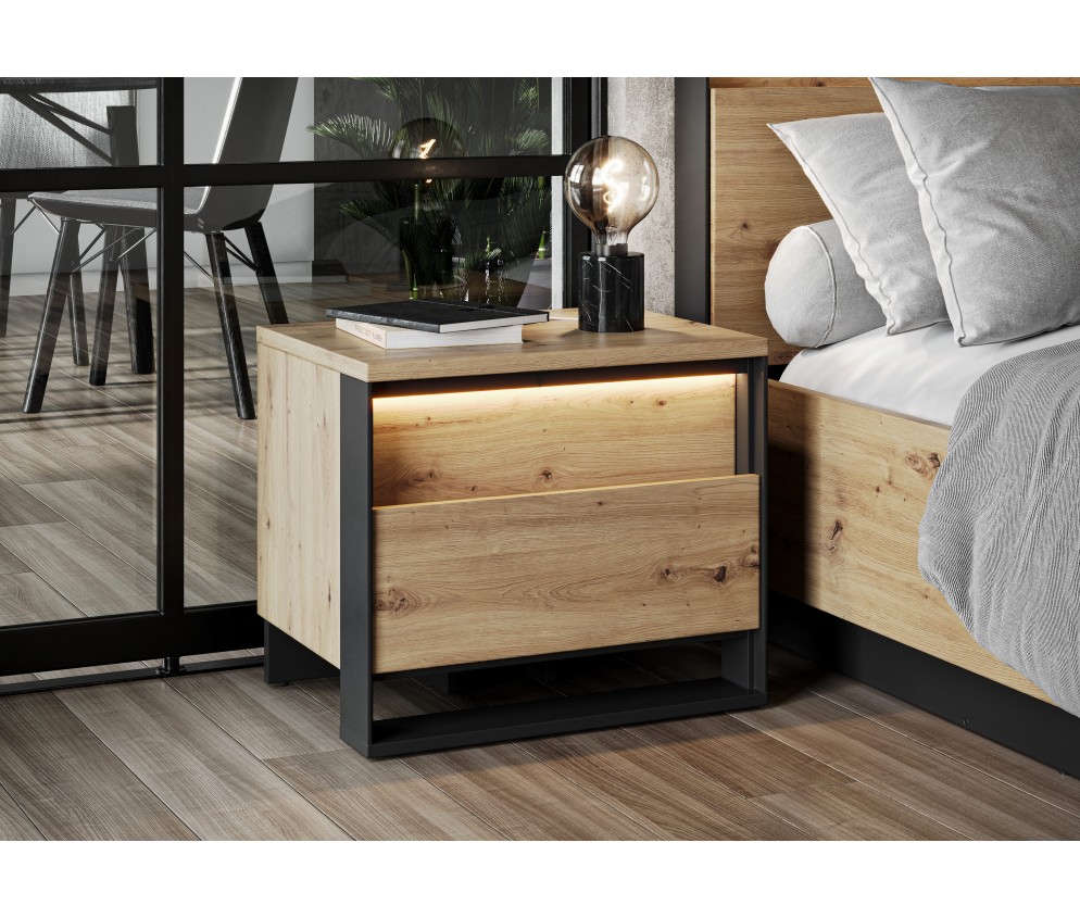 Stolik nocny z oświetleniem SYPIALNIA QS-03