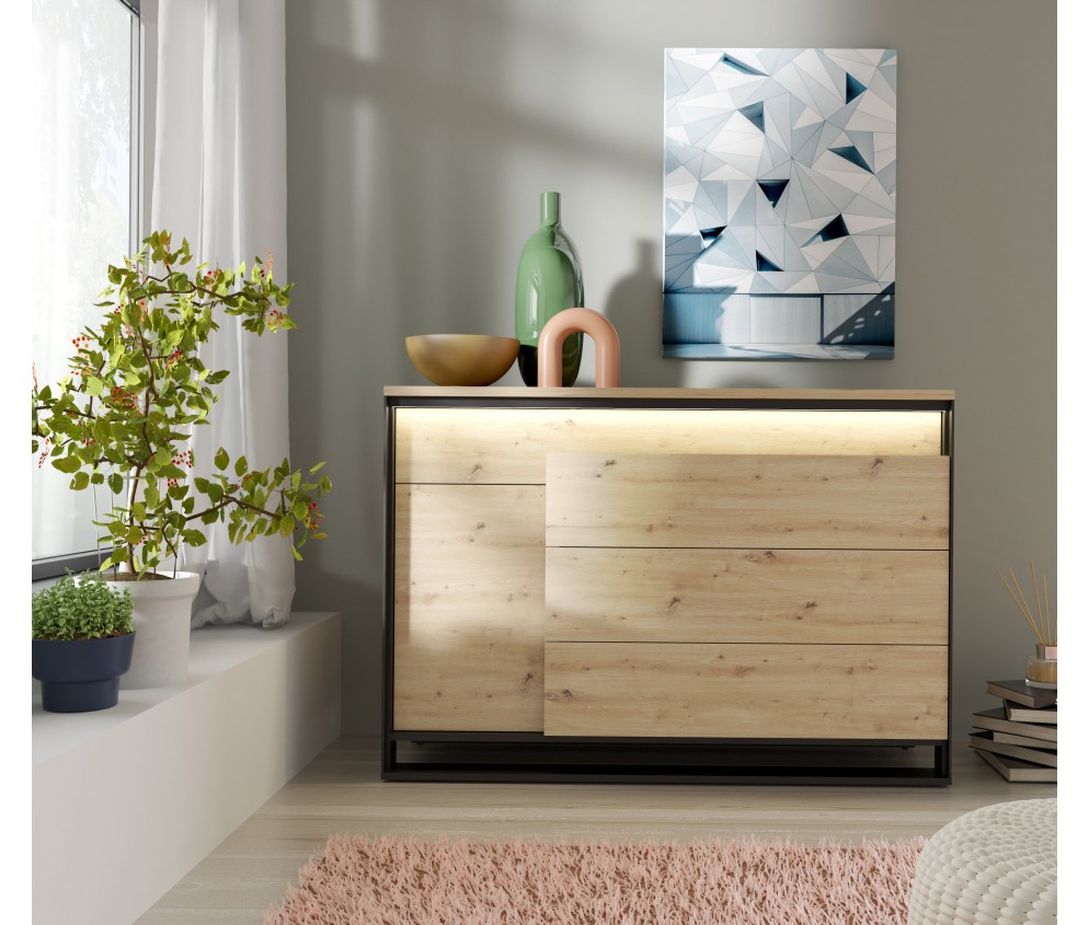 Komoda z oświetleniem QUANT SYPIALNIA QS-04