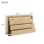 Komoda z oświetleniem QUANT SYPIALNIA QS-04