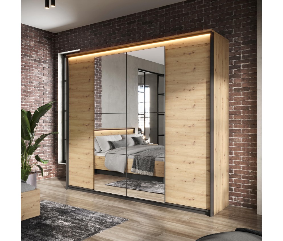 Szafa z oświetleniem SYPIALNIA QUANT QS-05