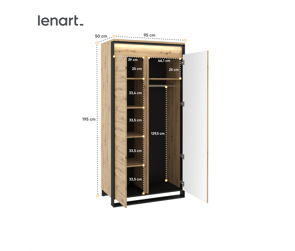 Szafa z oświetleniem QUANT QA-01