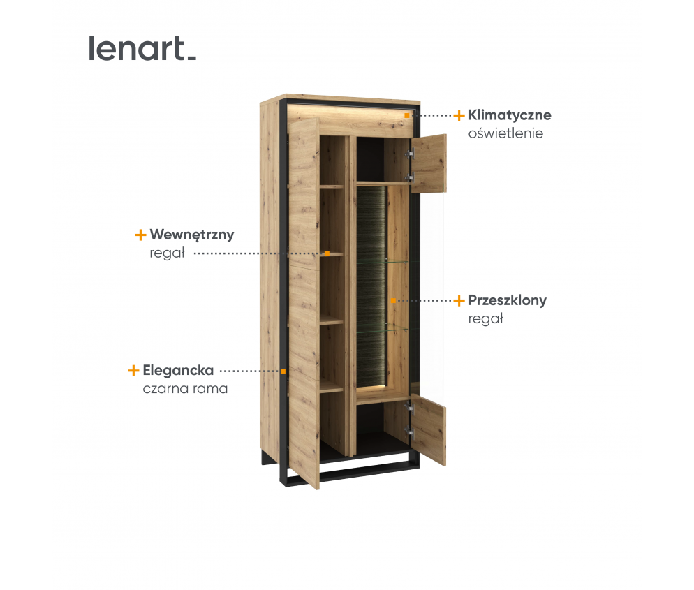 Witryna z oświetleniem QUANT QA-03