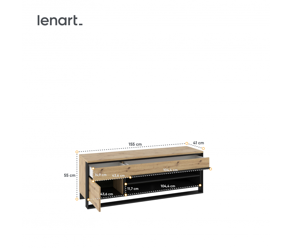 Szafka RTV QUANT QA-04