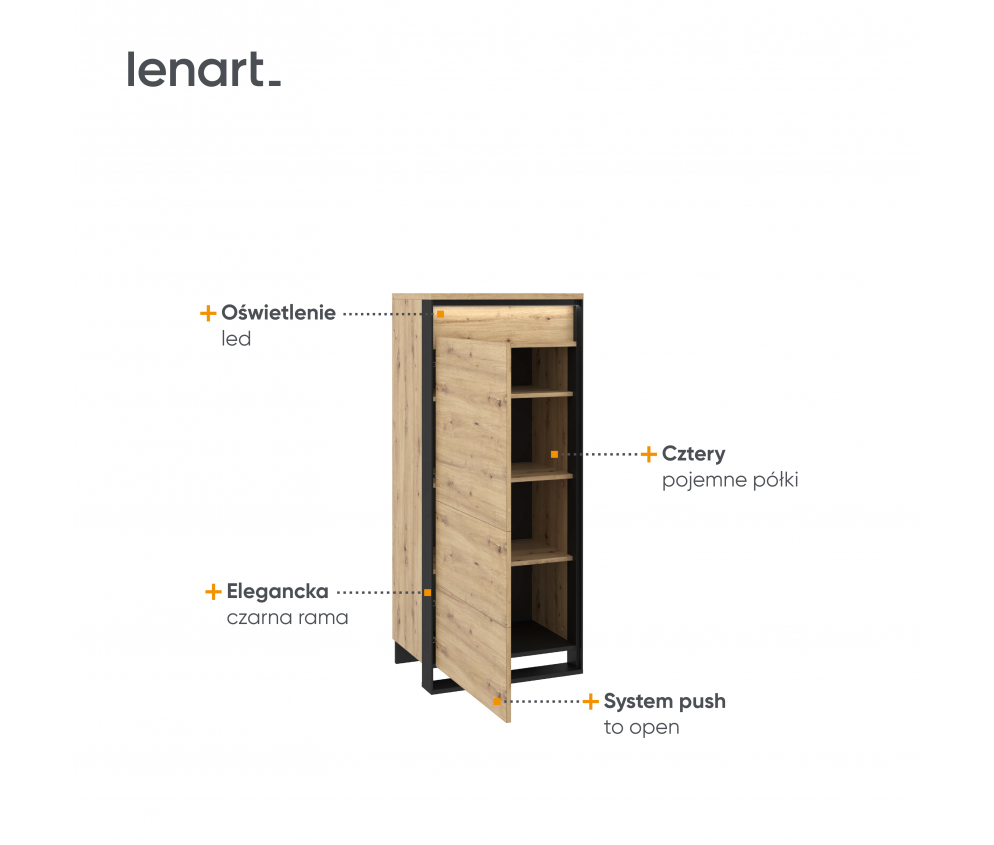 Szafka z oświetleniem QUANT QA-07