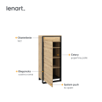 Szafka z oświetleniem QUANT QA-07