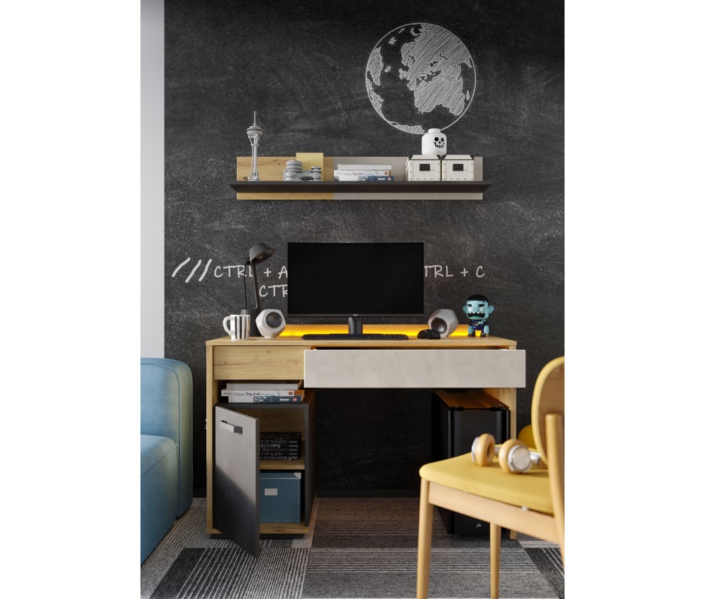 Biurko z oświetleniem QUBIC QB-08