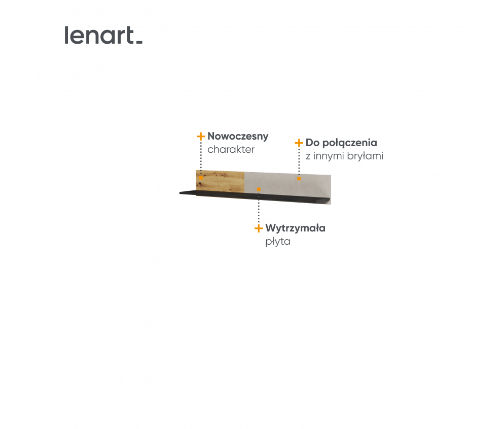 Półka wisząca QUBIC QB-09