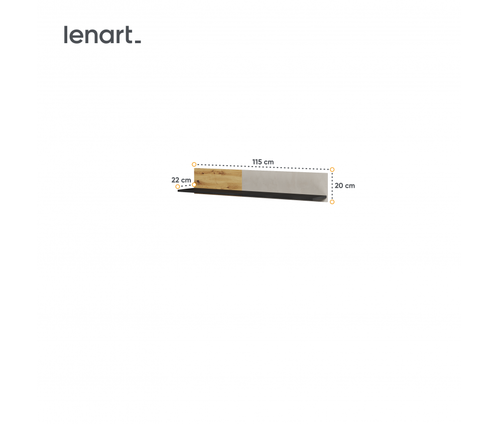 Półka wisząca QUBIC QB-09