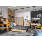 Łóżko 120 ze stelażem z oświetleniem QUBIC QB-11