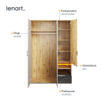 Szafa z oświetleniem QUBIC QB-02