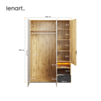 Szafa z oświetleniem QUBIC QB-02