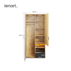 Szafa z oświetleniem QUBIC QB-03