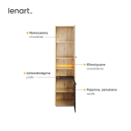 Regał z oświetleniem QUBIC QB-04