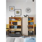 Regał z oświetleniem QUBIC QB-06