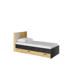 Łóżko 90 ze stelażem z oświetleniem QUBIC QB-12