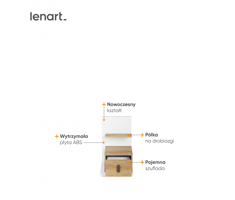 Stolik nocny SIMI MS-08L