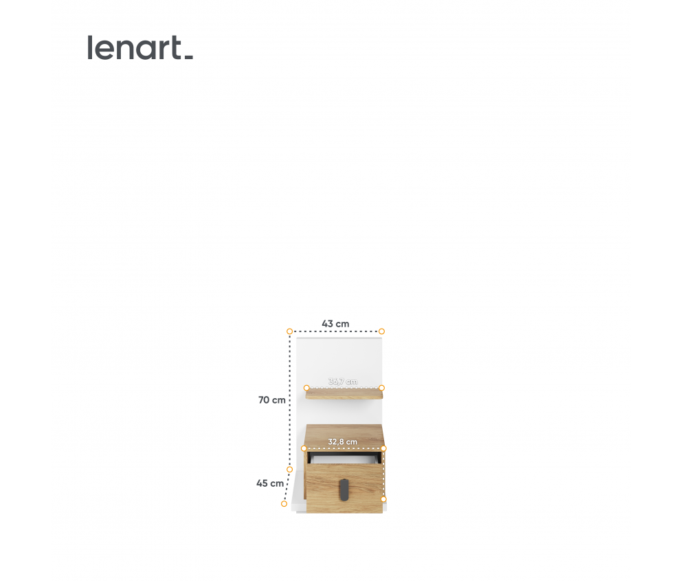 Stolik nocny SIMI MS-08L