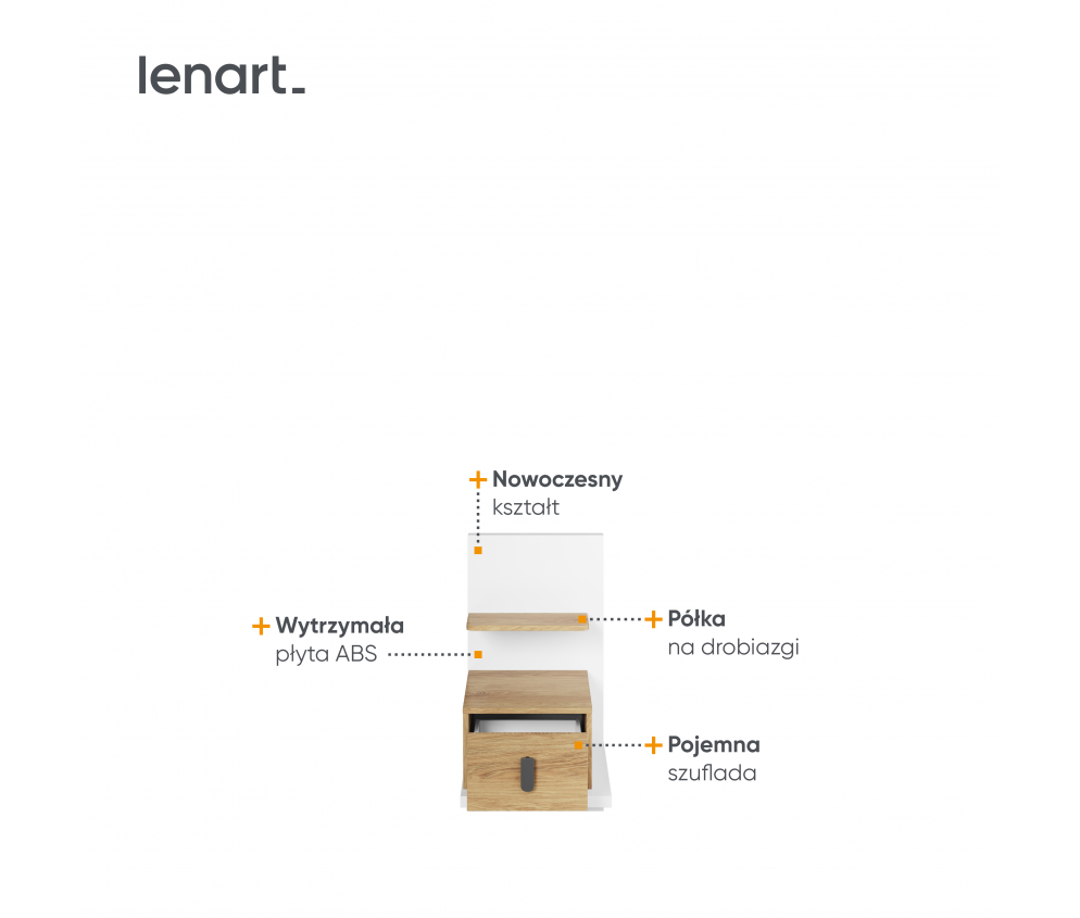 Stolik nocny SIMI MS-08P