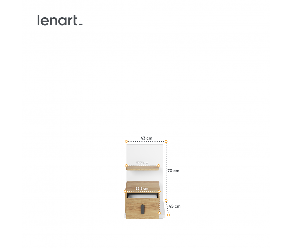 Stolik nocny SIMI MS-08P