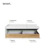 Łóżko z materacem SIMI MS-09L