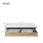 Łóżko z materacem SIMI MS-09L