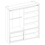 Szafa z oświetleniem TAYA TA-02