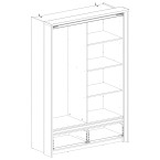 Szafa z oświetleniem TAYA TA-01