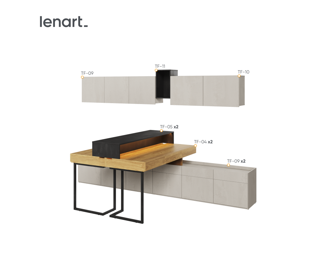 Zestaw mebli TEEN FLEX SET-04A