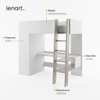 Łóżko piętrowe z materacem  TOM TO-01