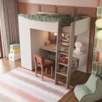 Łóżko piętrowe z materacem  TOM TO-01