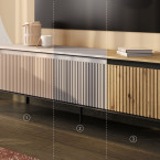 Komoda z oświetleniem TREND TR-01 Beżowa